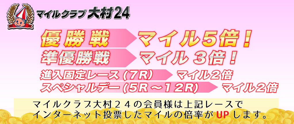 優勝戦はマイル5倍